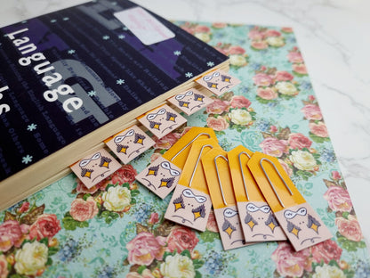 Determined Chibi Expression Page Flag & Reading Stationery