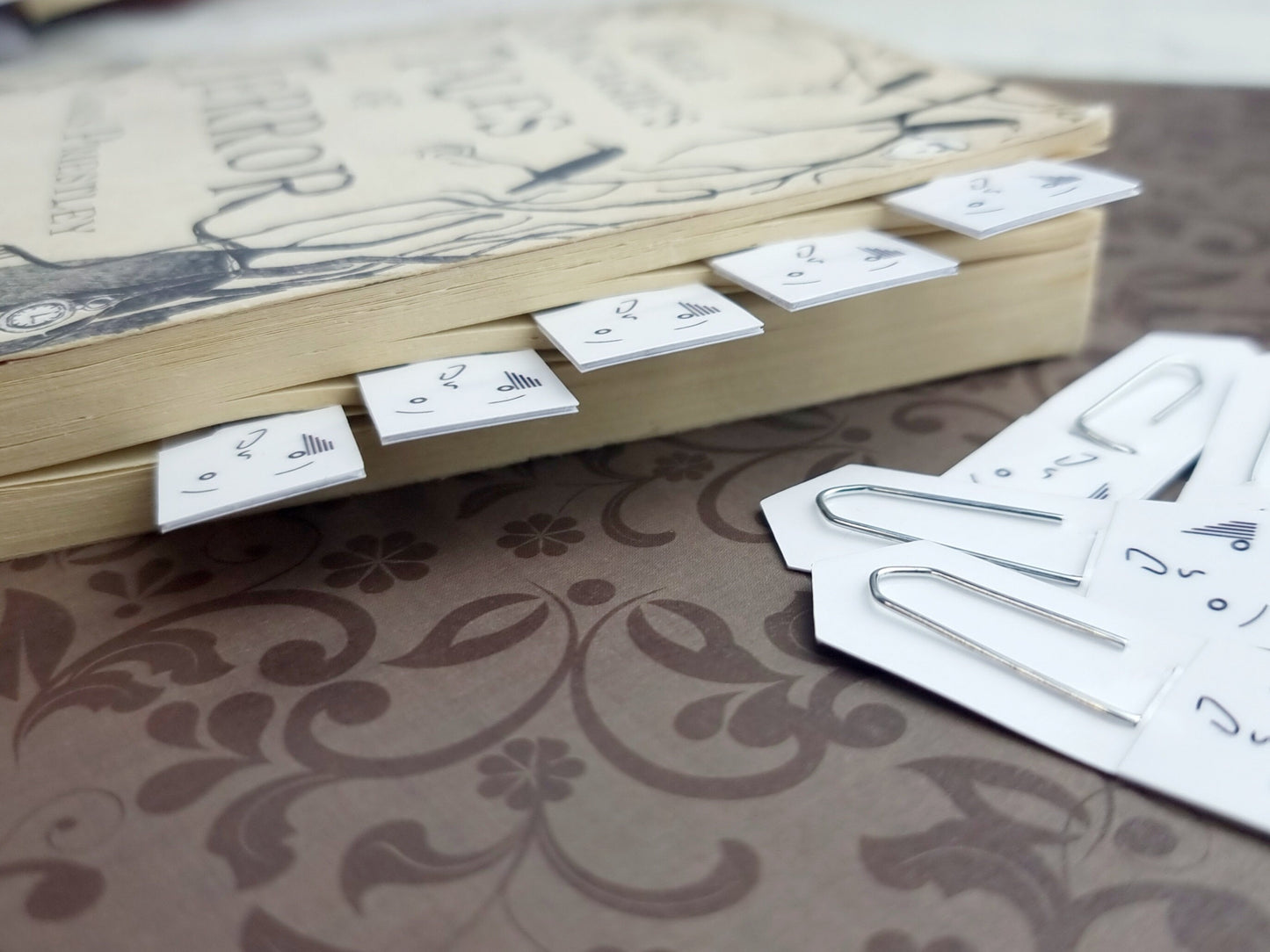 Frozen with Shock Chibi Expression Paperclip Page Marker