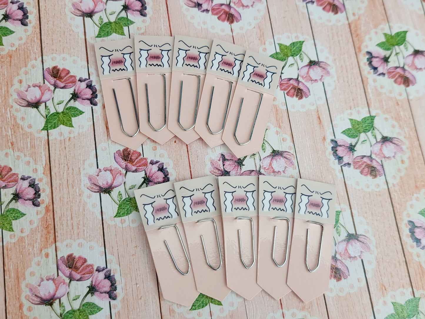 Crying Chibi Expression Bookmarks & Journal Accessories