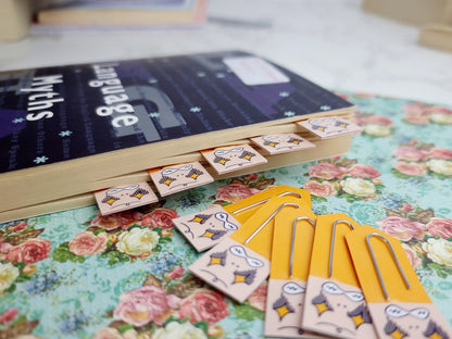 Determined Chibi Expression Page Flag & Reading Stationery