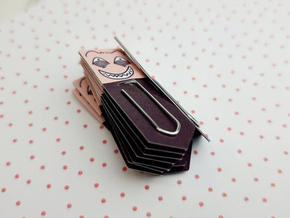 Manic Grin Chibi Expression Paperclip Page Marker & Bookmark