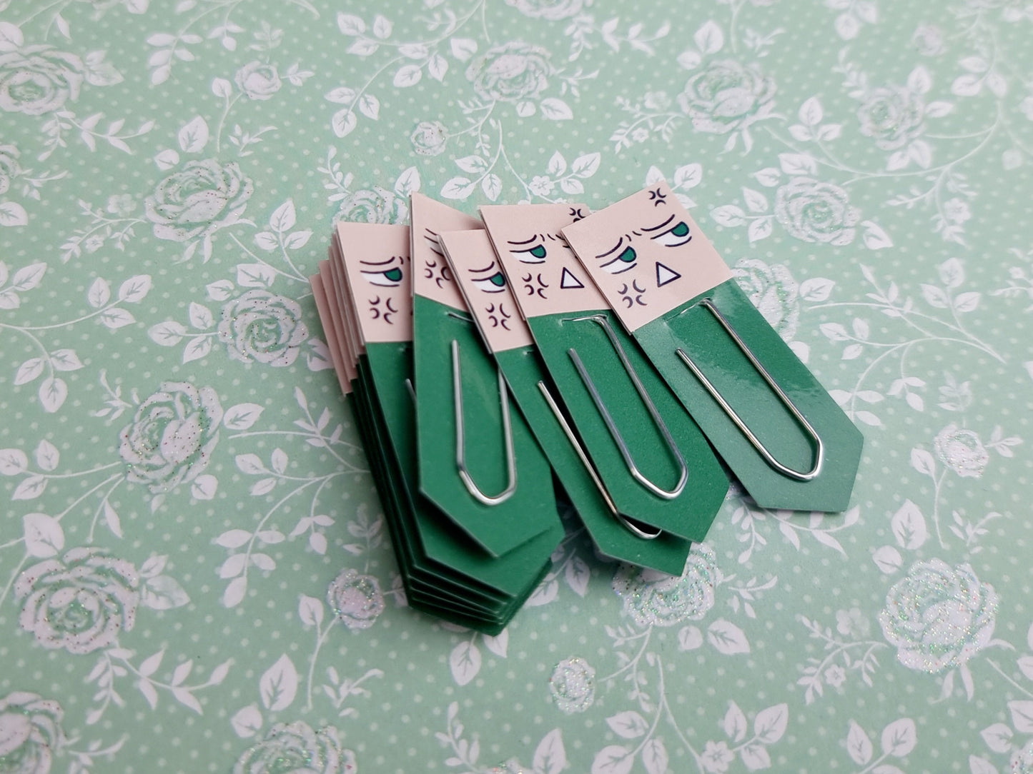 Annoyed Chibi Expression Bookmarks & Reusable Page Flag