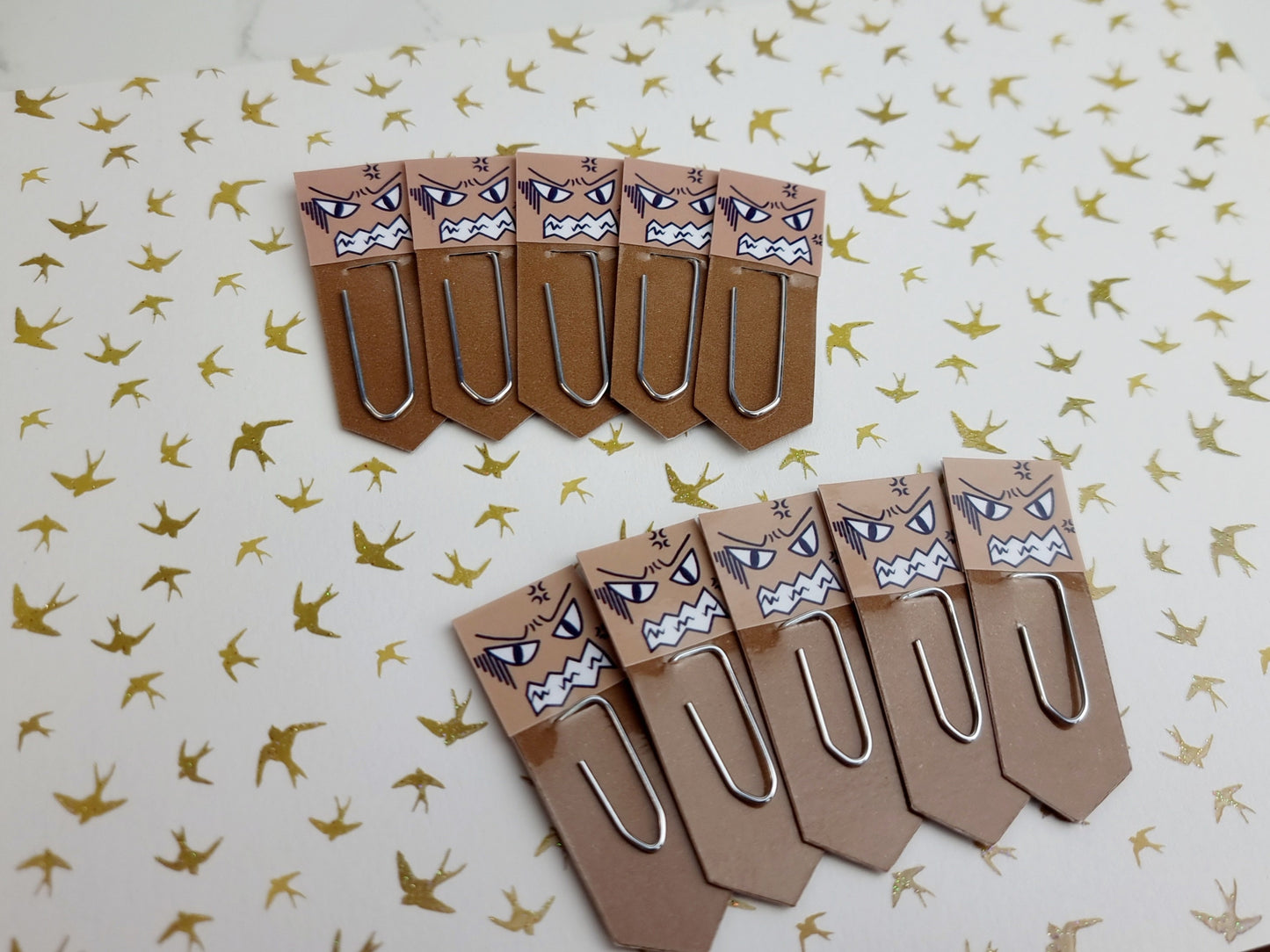 Enraged Chibi Expression Paperclip Page Flag & Book Accessories