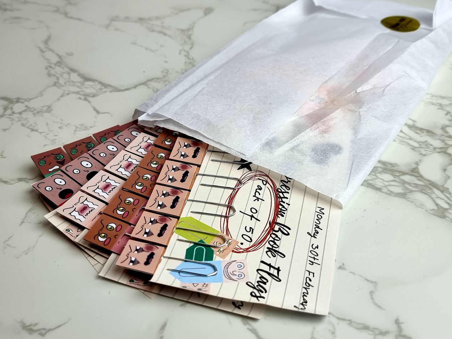 Paperclip Page Markers Set of 50 for Planner & Books