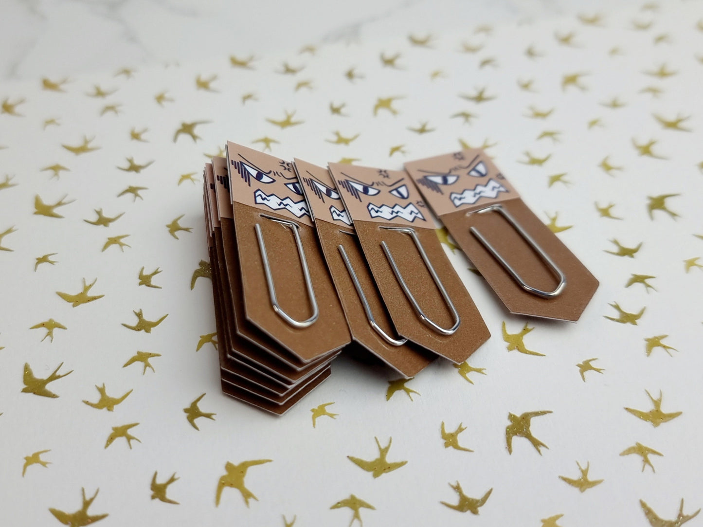 Enraged Chibi Expression Paperclip Page Flag & Book Accessories