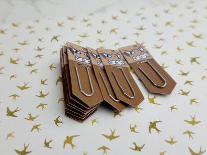 Enraged Chibi Expression Paperclip Page Flag & Book Accessories