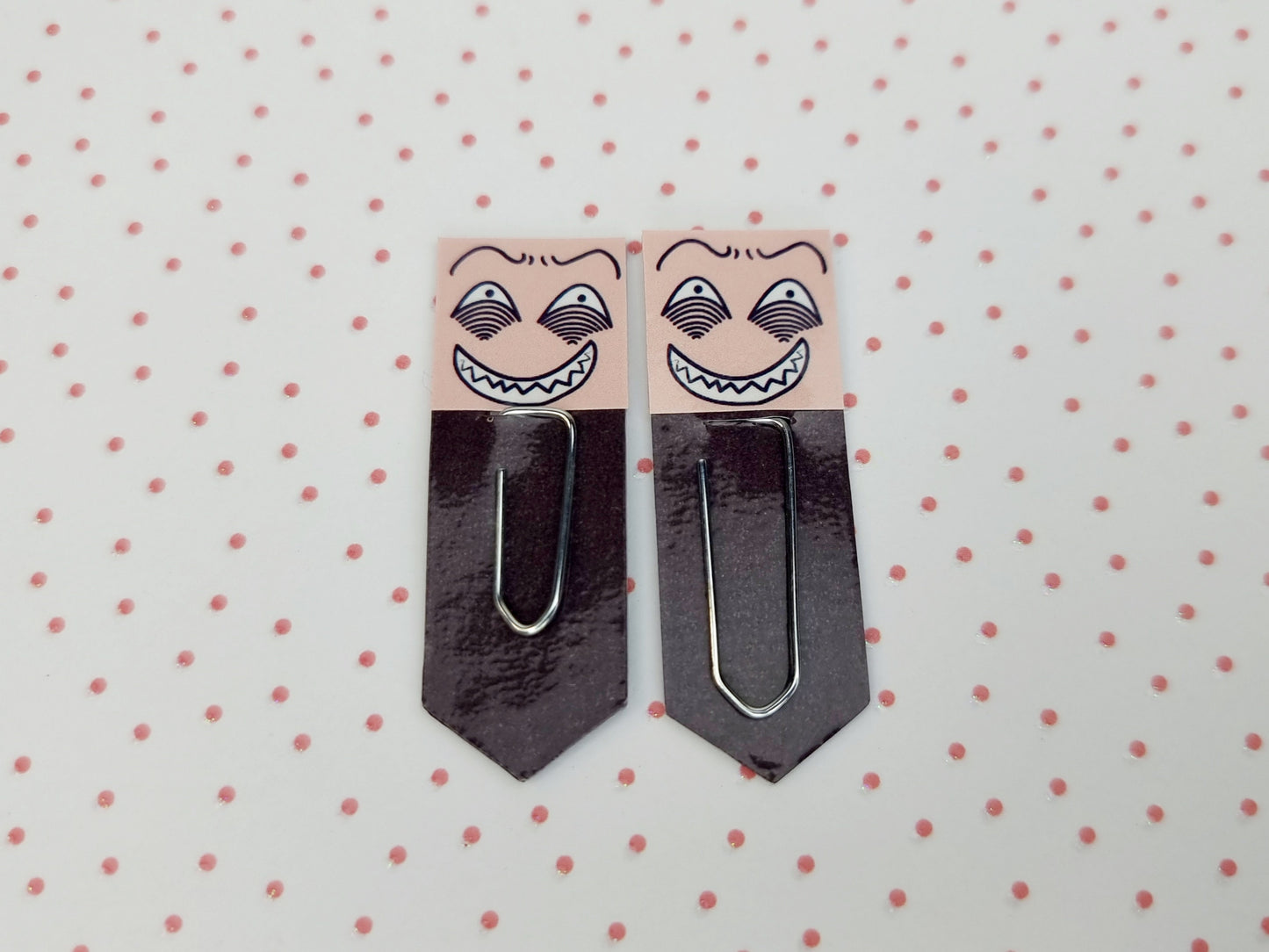 Manic Grin Chibi Expression Paperclip Page Marker & Bookmark