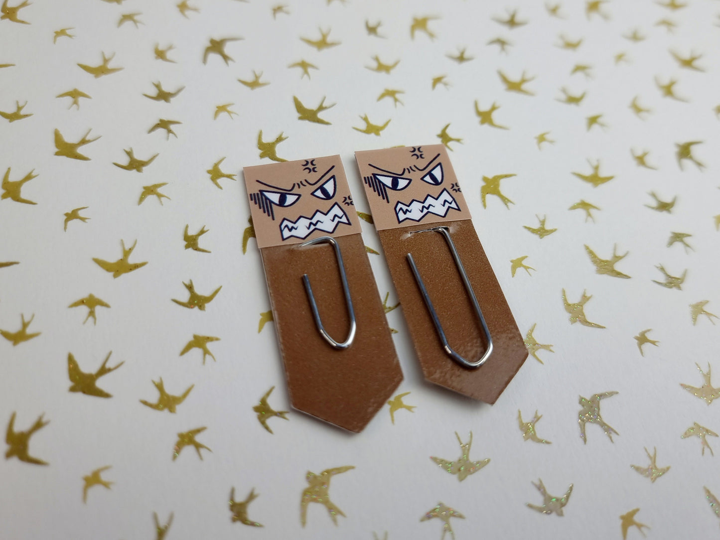 Enraged Chibi Expression Paperclip Page Flag & Book Accessories