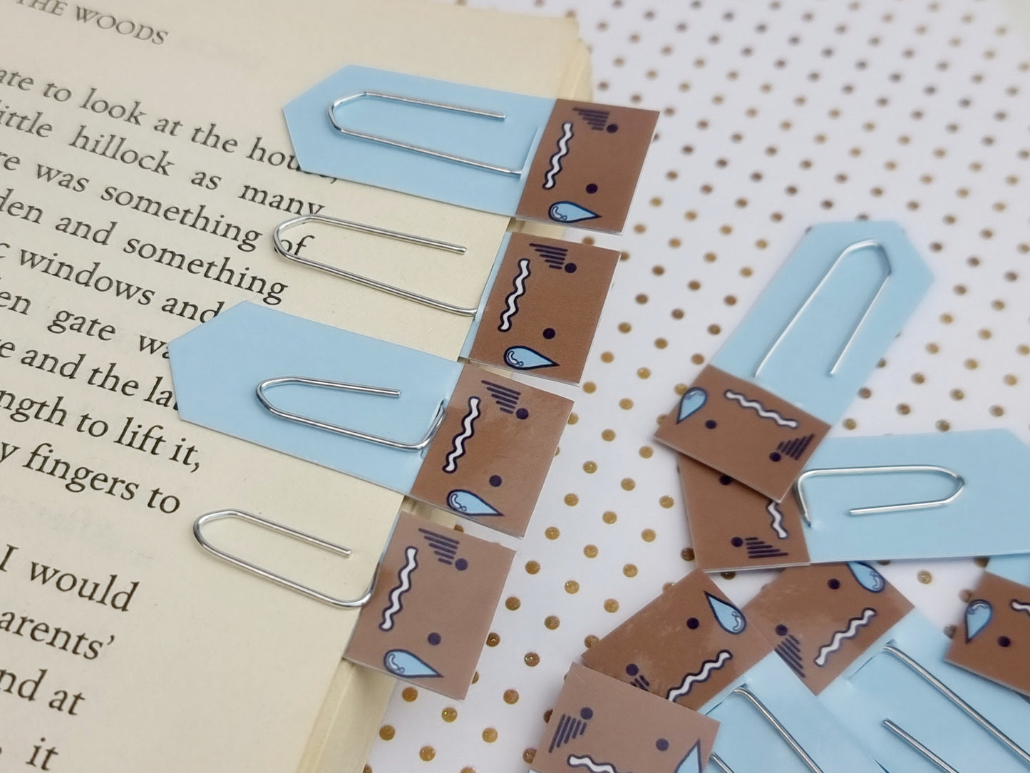 Sweat Drop Expression Chibi Bookmarks & Planner Accessories