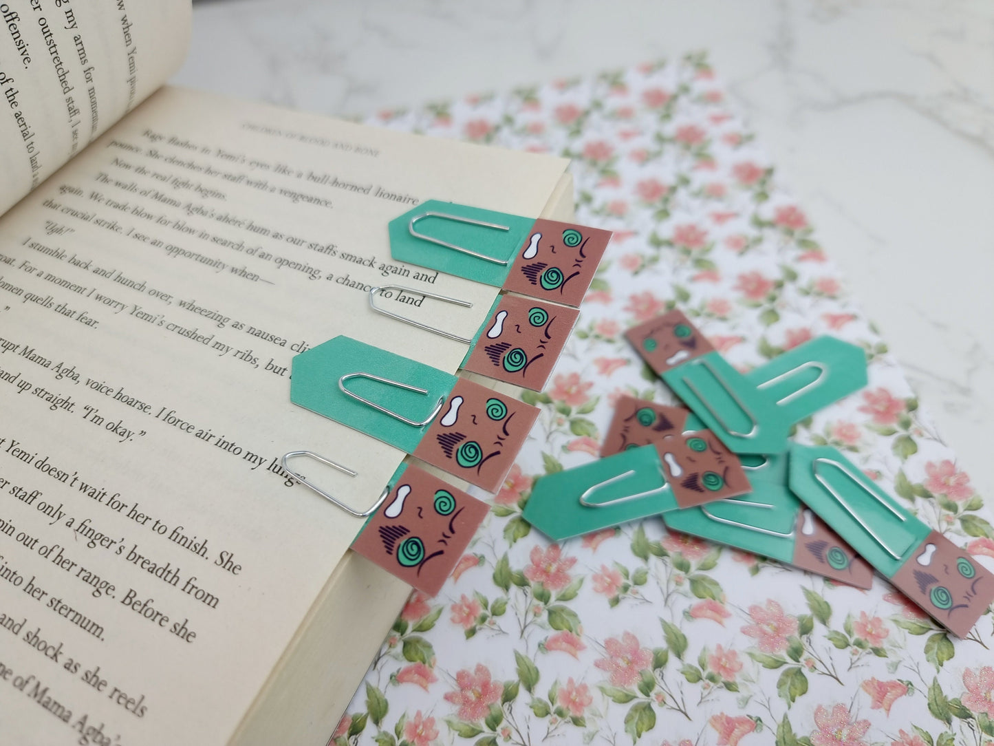 Dizzy Chibi Expression Paperclip Page Markers & Bookmarks