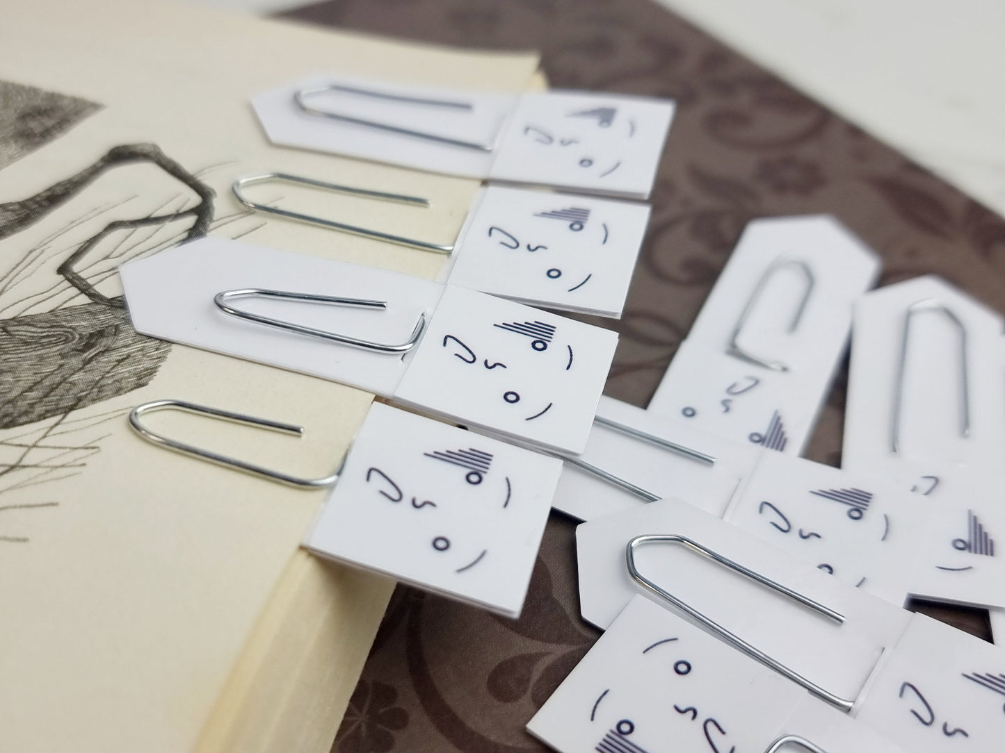 Frozen with Shock Chibi Expression Paperclip Page Marker