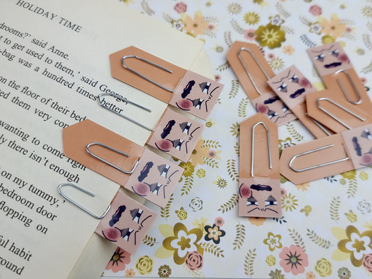 Toothache Chibi Expression Paperclip Page Marker & Bookmarks