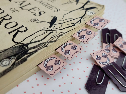 Manic Grin Chibi Expression Paperclip Page Marker & Bookmark