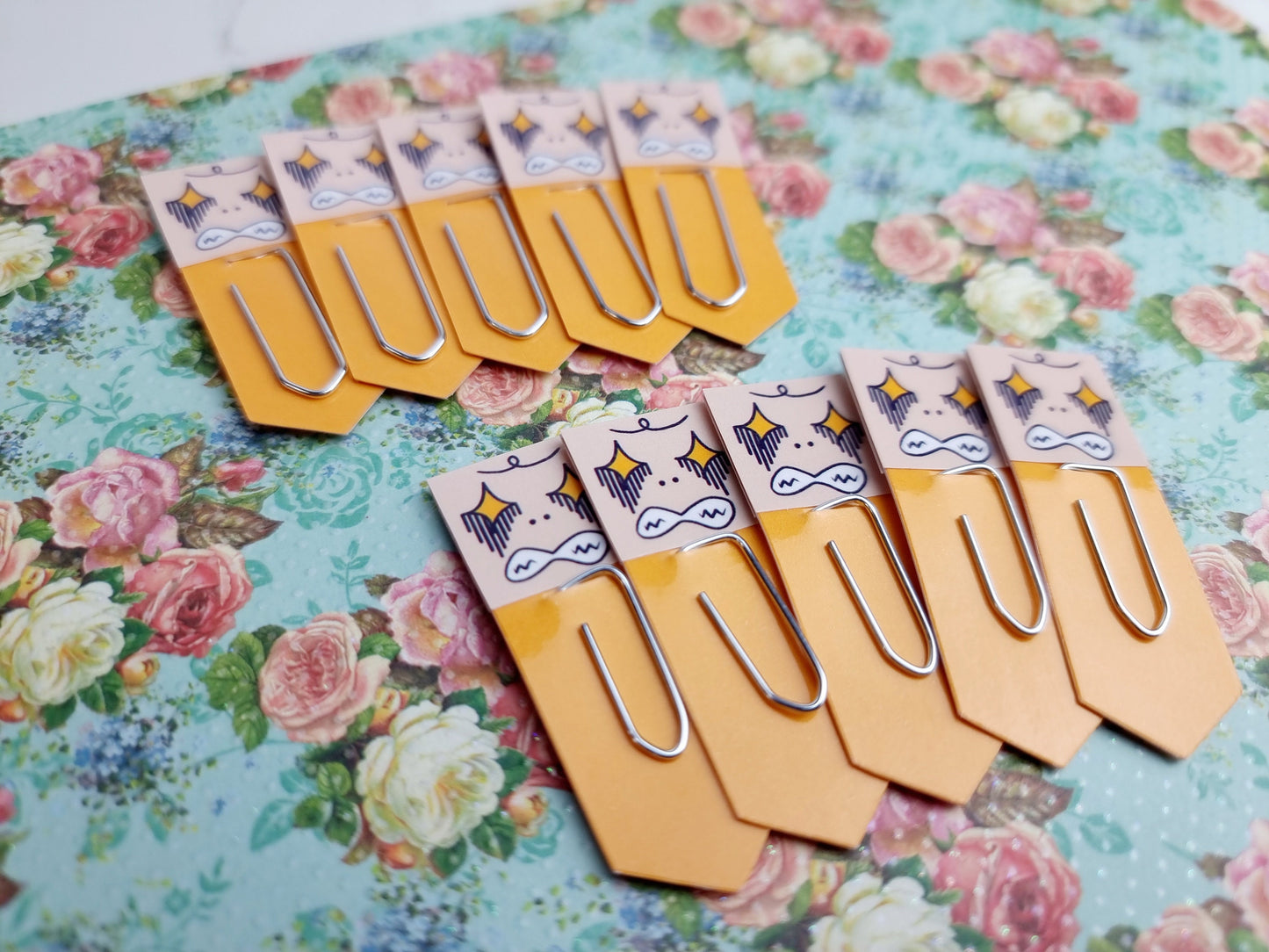 Determined Chibi Expression Page Flag & Reading Stationery