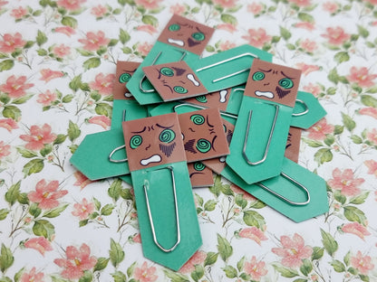 Dizzy Chibi Expression Paperclip Page Markers & Bookmarks