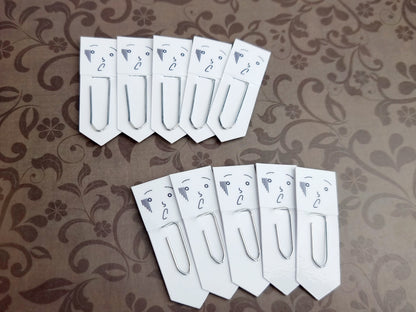 Frozen with Shock Chibi Expression Paperclip Page Marker