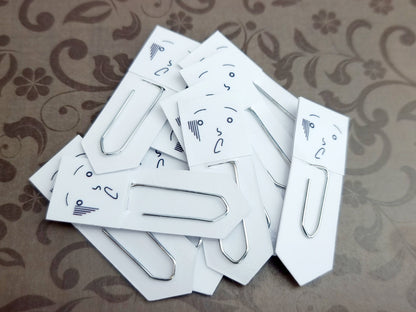 Frozen with Shock Chibi Expression Paperclip Page Marker