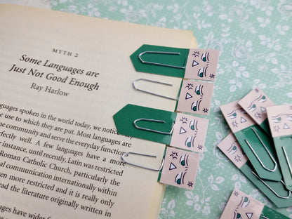 Annoyed Chibi Expression Bookmarks & Reusable Page Flag