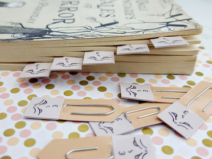 Pouting Expression Bookmarks | Cute Planner & Reading Page Tabs