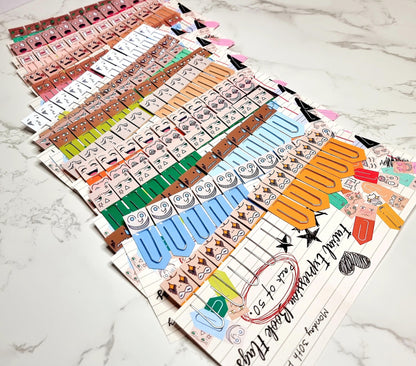 Paperclip Page Markers Set of 50 for Planner & Books
