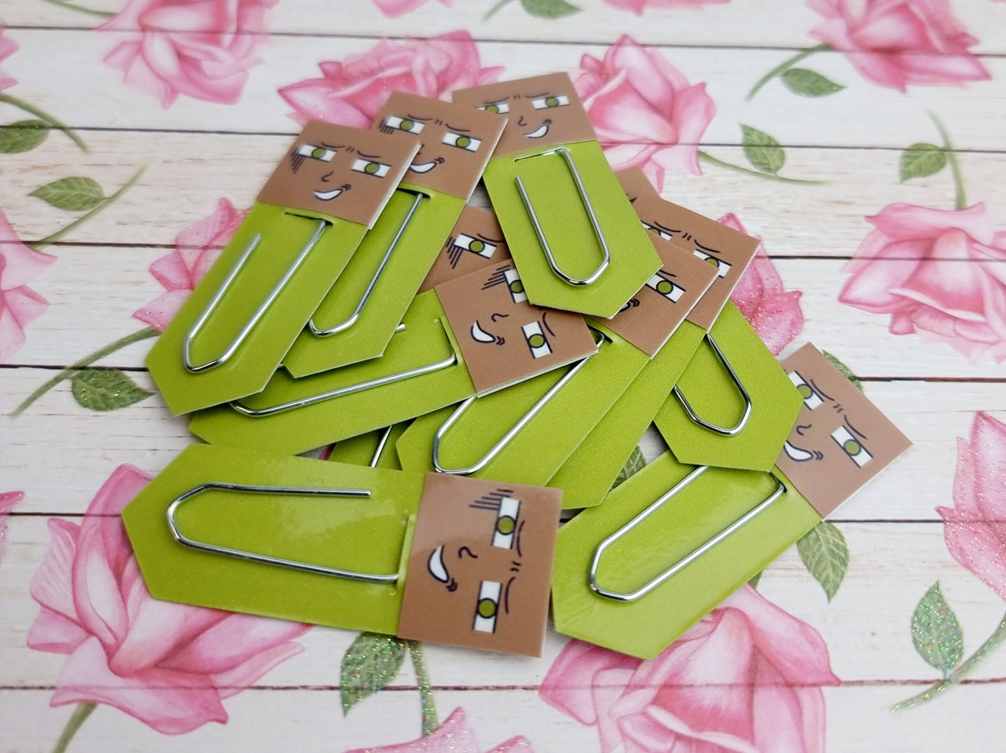 Sneer Expression Bookmark & Planner Tabs | Chibi Anime Art