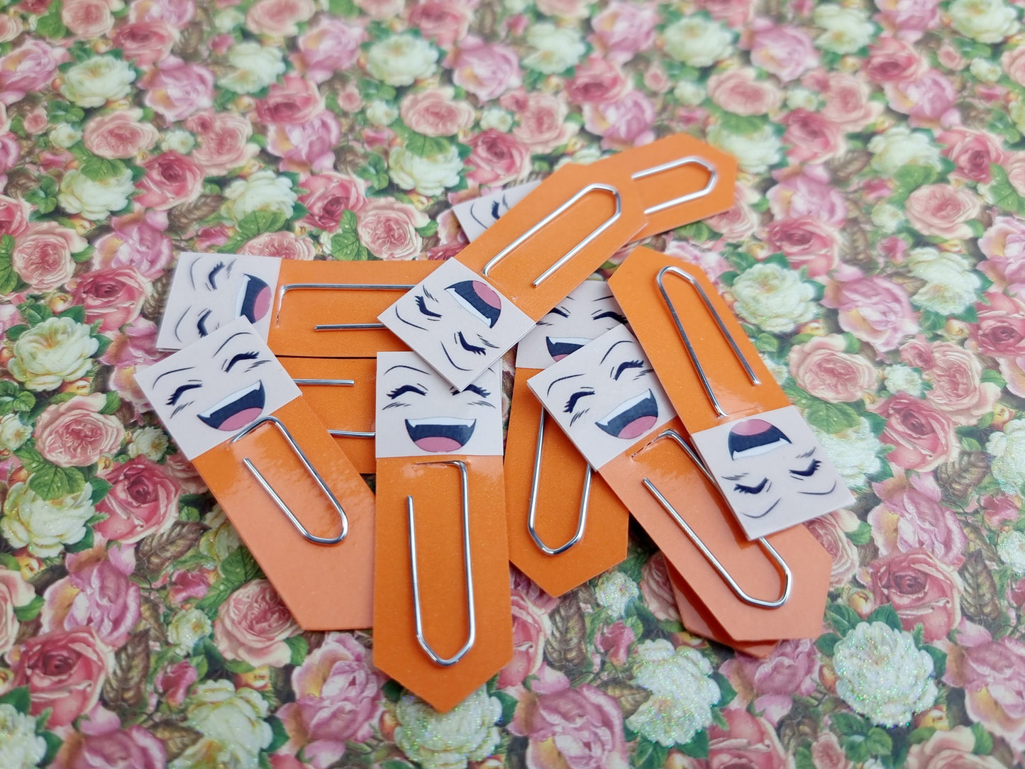 Bright Smile Chibi Expression Paperclip Page Marker & Bookmark