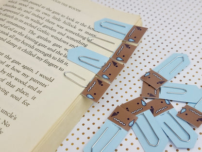 Sweat Drop Expression Chibi Bookmarks & Planner Accessories