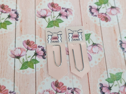 Crying Chibi Expression Bookmarks & Journal Accessories