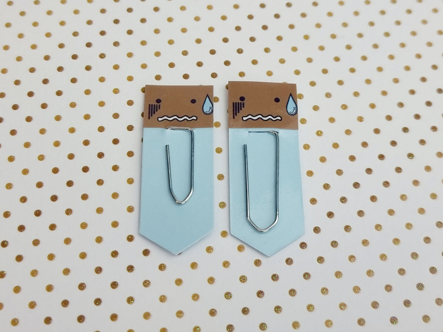 Sweat Drop Expression Chibi Bookmarks & Planner Accessories