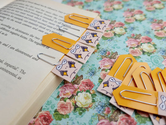 Determined Chibi Expression Page Flag & Reading Stationery