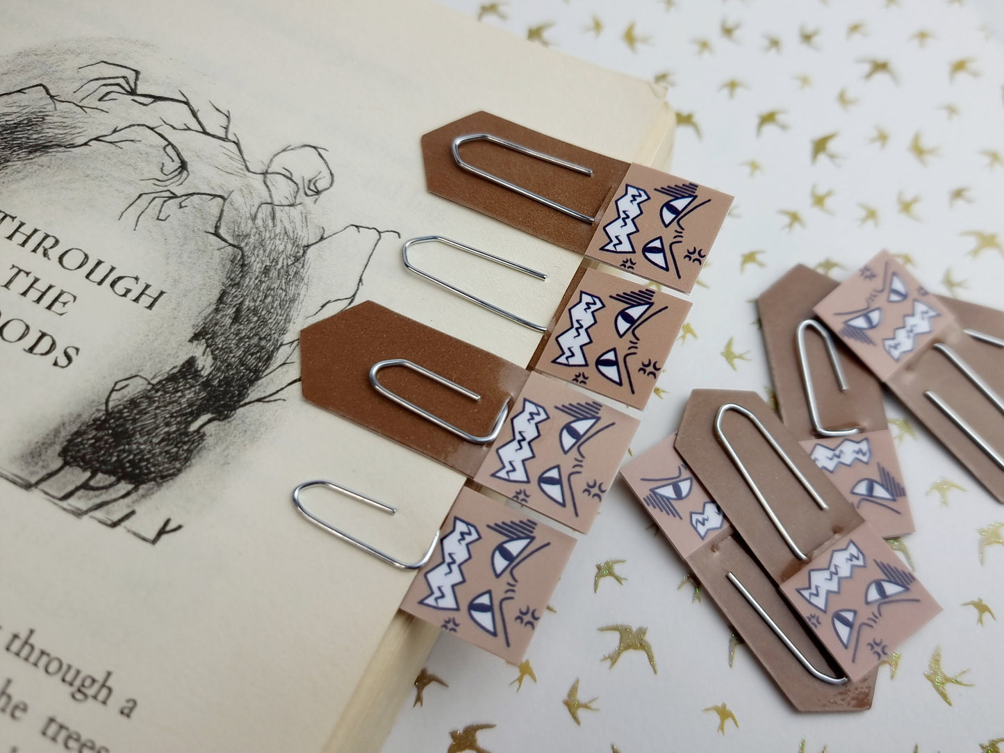 Enraged Chibi Expression Paperclip Page Flag & Book Accessories