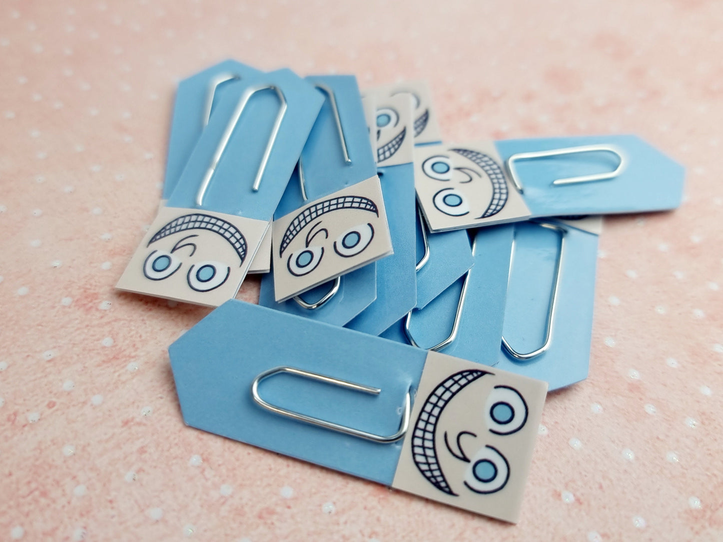 Cheshire Grin Chibi Expression Bookmark, Cute Planner Tabs