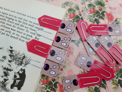 Shocked Expression Paperclip Page Markers | Reading Accessory