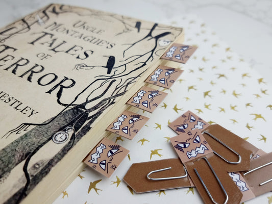 Enraged Chibi Expression Paperclip Page Flag & Book Accessories