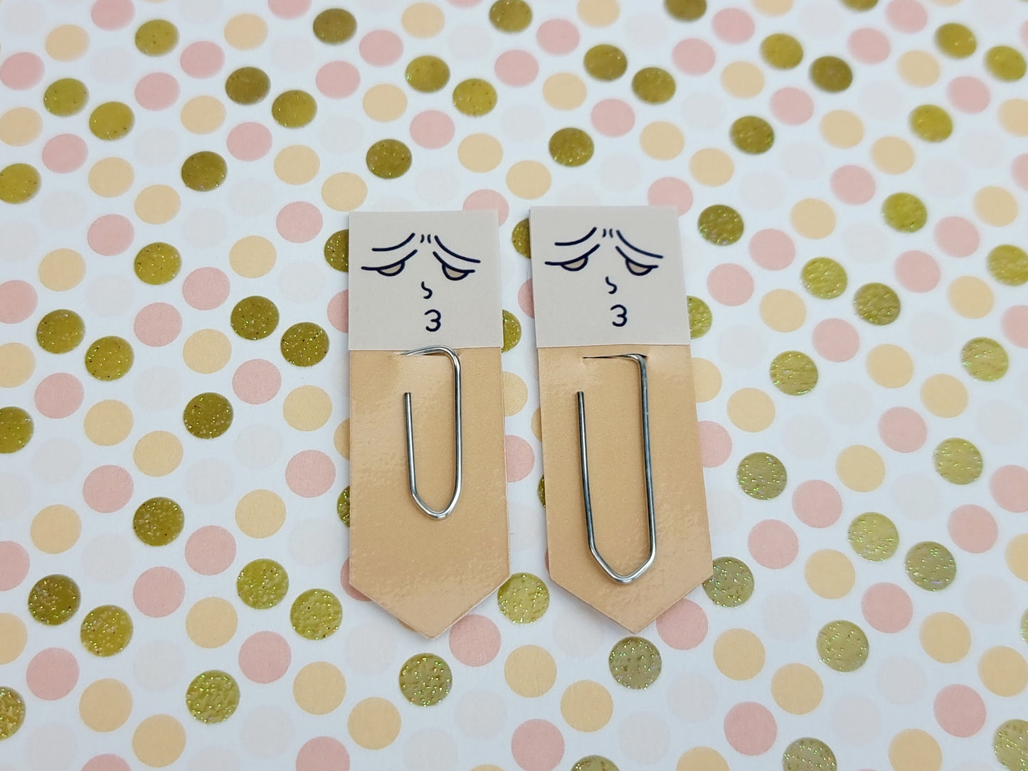 Pouting Expression Bookmarks | Cute Planner & Reading Page Tabs