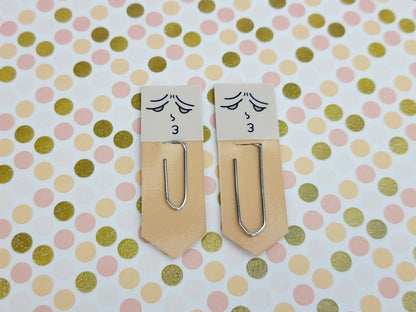 Pouting Expression Bookmarks | Cute Planner & Reading Page Tabs