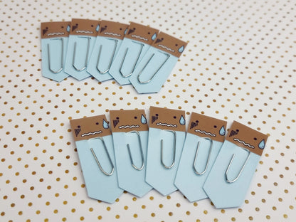 Sweat Drop Expression Chibi Bookmarks & Planner Accessories