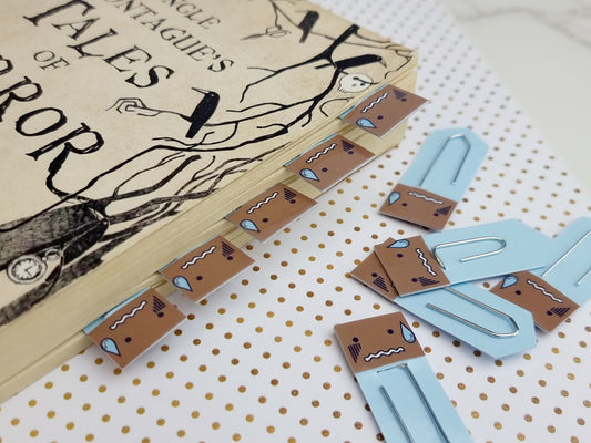 Sweat Drop Expression Chibi Bookmarks & Planner Accessories