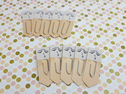 Pouting Expression Bookmarks | Cute Planner & Reading Page Tabs