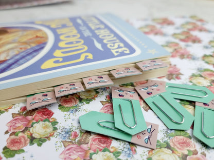 Irritated Chibi Expression Paperclip Page Flag Stationery Set