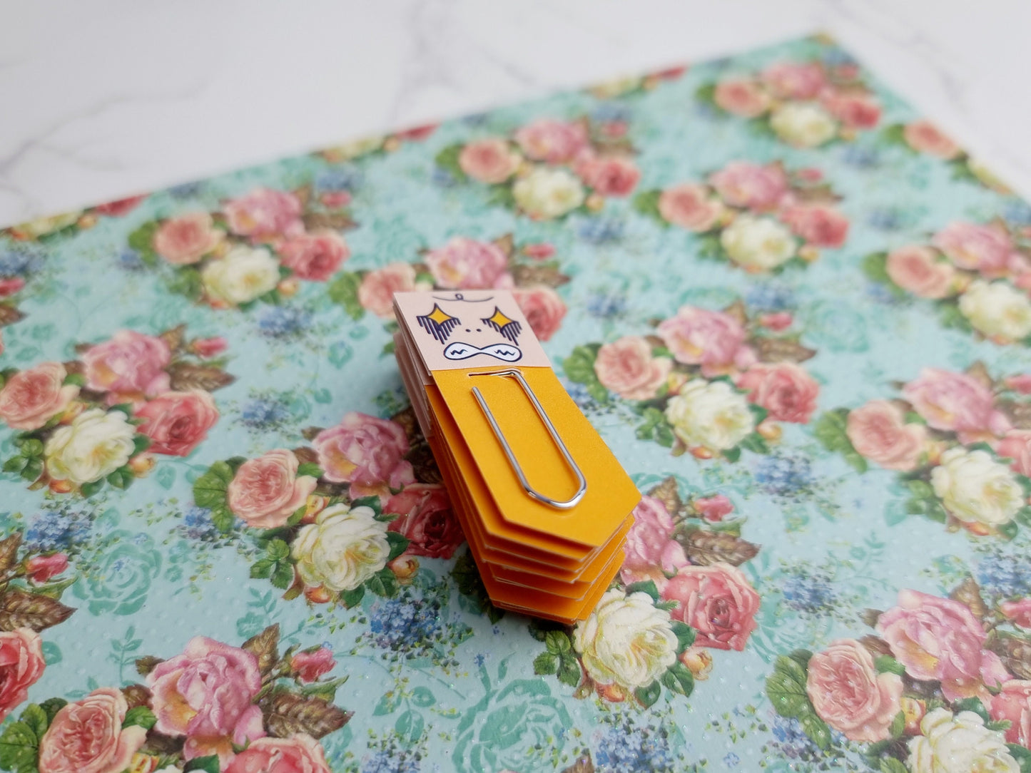 Determined Chibi Expression Page Flag & Reading Stationery