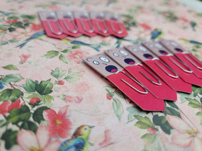 Shocked Expression Paperclip Page Markers | Reading Accessory